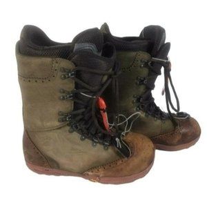 Burton Men's Green Brown Diemme Rover-R Snowboarding Boot Size 11